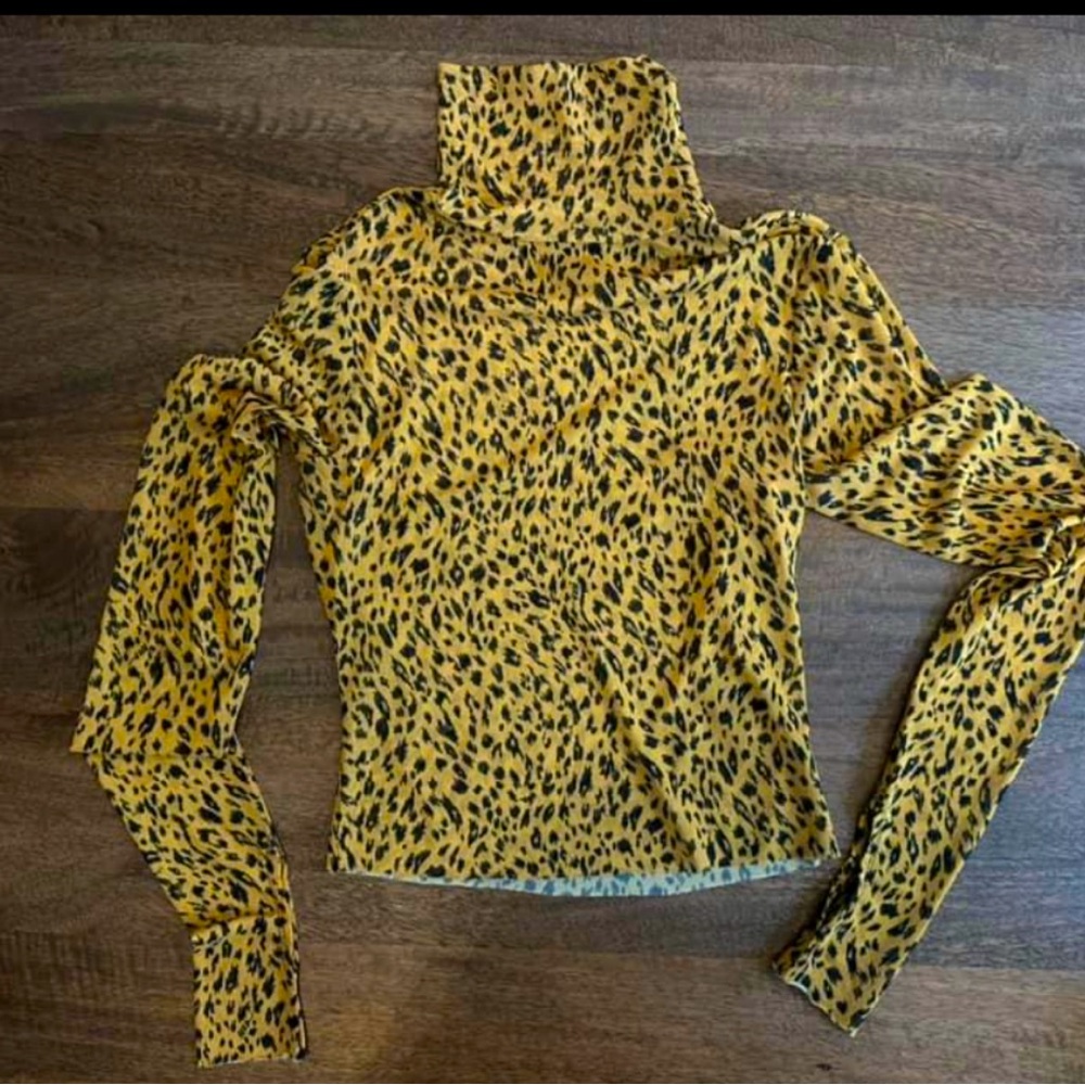 Zara sheer turtle neck